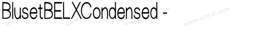 BlusetBELXCondensed 字体转换